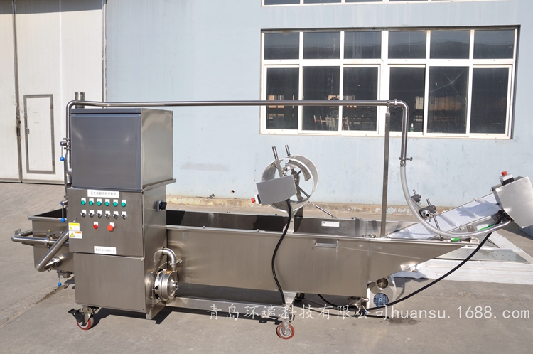 青島曝氣氣泡式洗菜機廠家氣泡式洗菜機,氣泡式蔬菜翻洗機,環(huán)速衛(wèi)生級食品設備